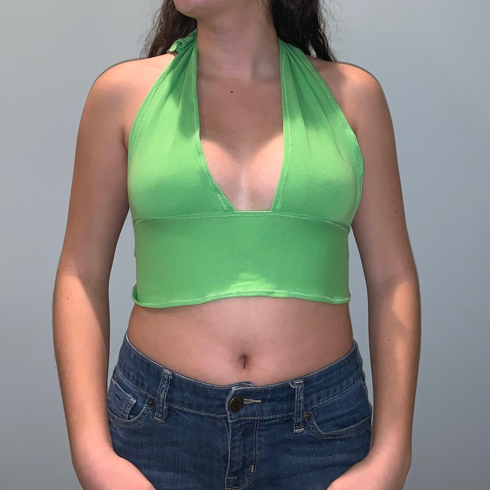 Green Halter Top